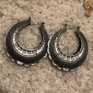 Silver hoops